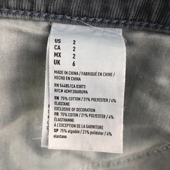American Eagle Corduroy Skirt - Grey, 2 - Picture 8 of 11